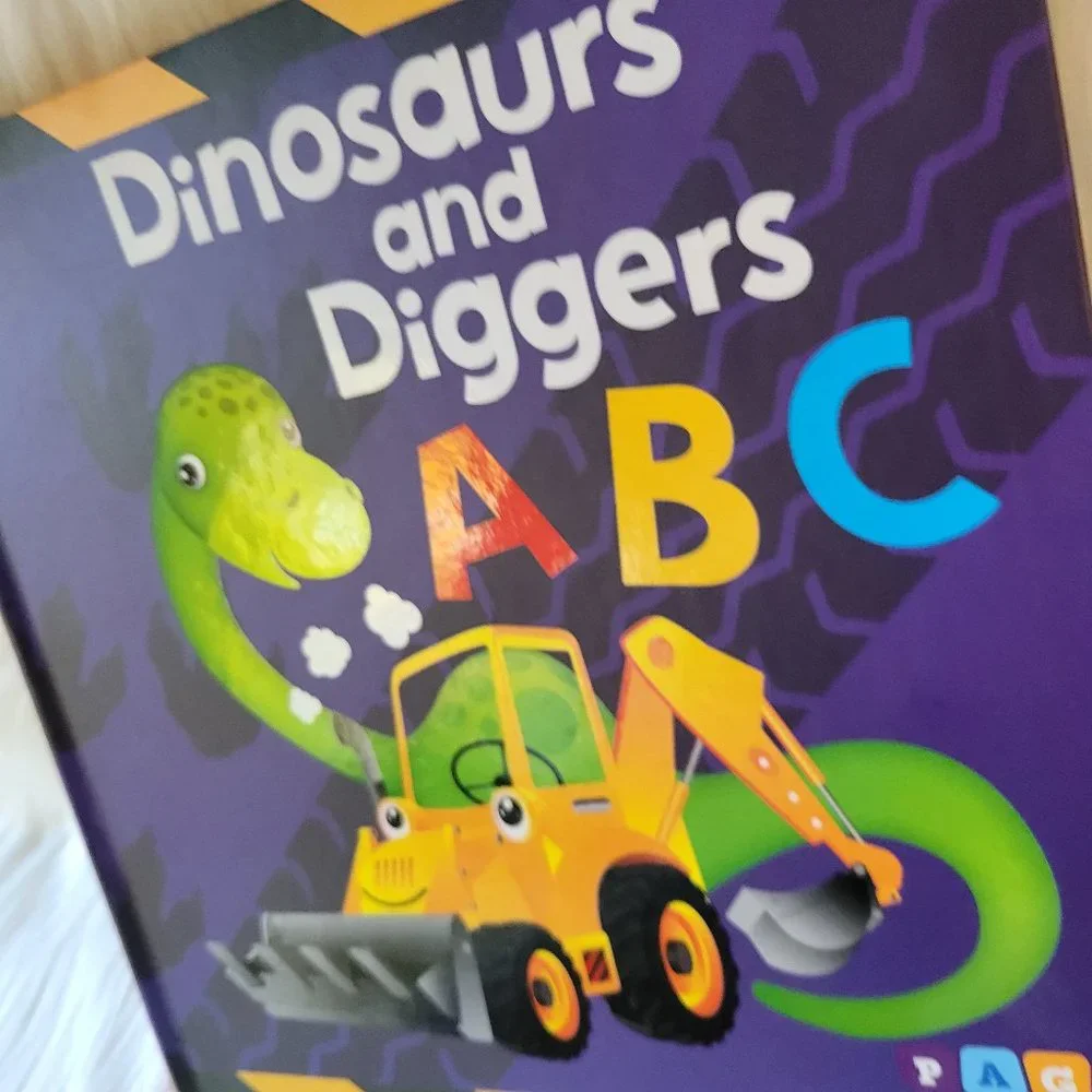 Dinosaurs and Diggers ABC Board Book